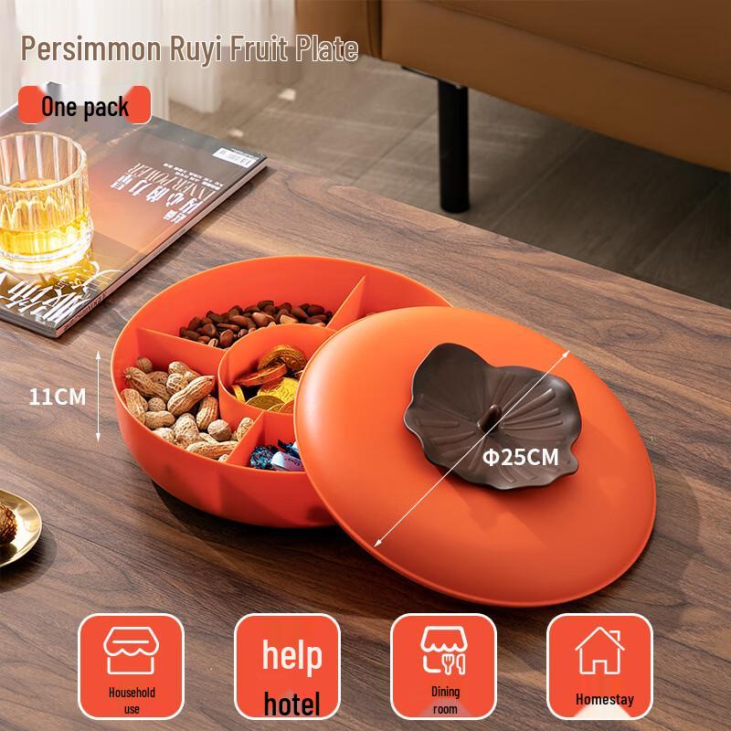 

ZISIZ Auspicious Persimmon Fruit Plate