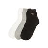Women's Petit Diamond Embroidered Mid-calf Socks 3-Piece Set JASS5F102BK