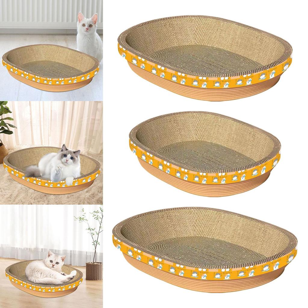 Cat Scratcher Cardboard for Indoor Cats Rest Furniture Protector Relaxing Corrugated Paper Cat Sleeping Bed Cat Scratching Pad
