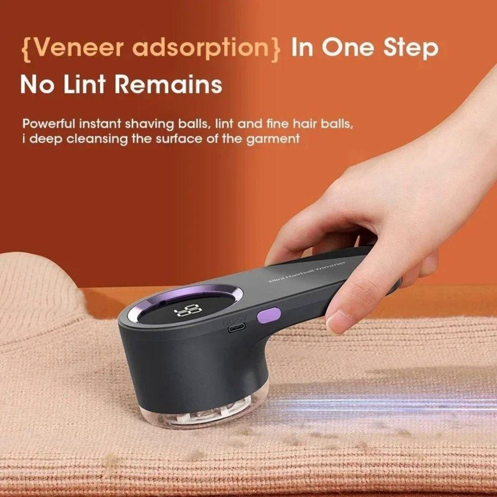 LED Display Fabric Shaver Rechargeable Electric Lint Shaver Pill Remover  Fabric Maintenance