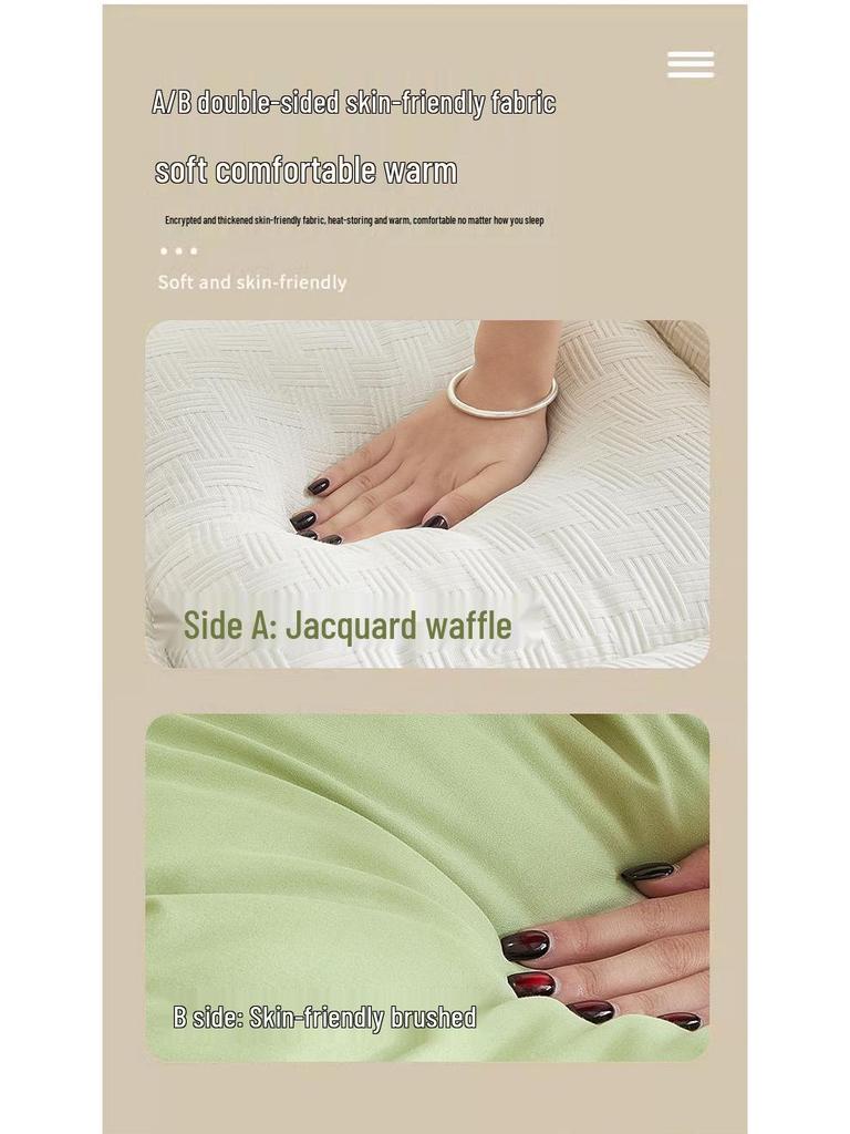 Enhanced Soybean Fiber Mattress Pad for Dorms and Rentals