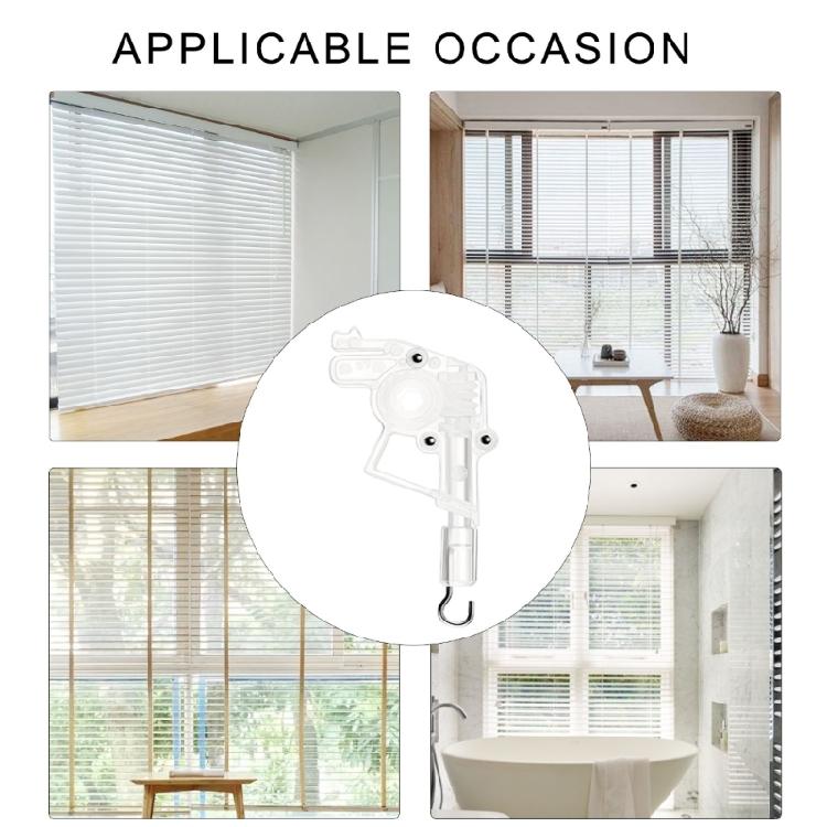 6Pcs Hexagonal Blinds Cord Control Head for Horizontal Blinds Hexagon Gear Hook Connection Window Curtain Rod Tilter