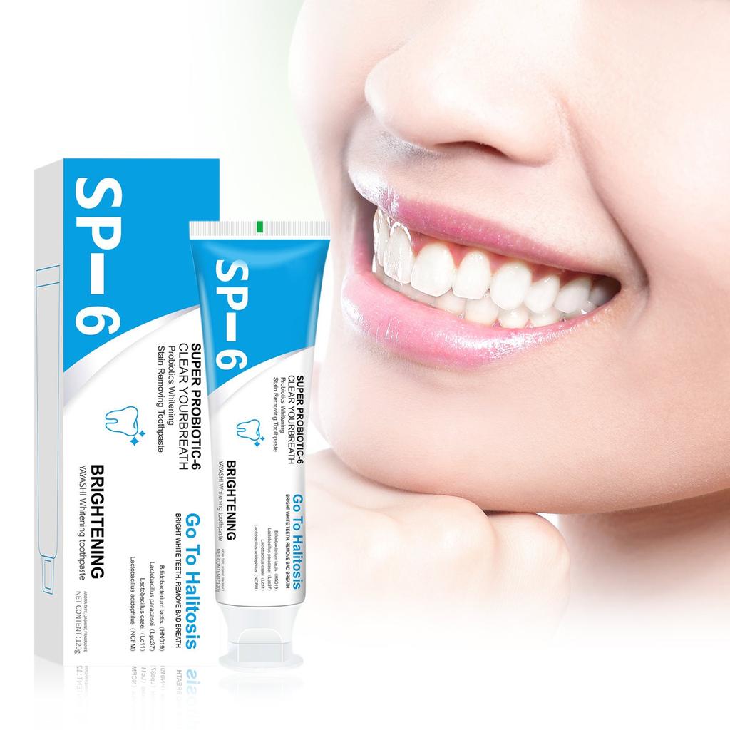 SP-6 Toothpaste, Sp-6 Probiotic Toothpaste, SP-6 Whitening Toothpaste, Fresh, Breath, Toothpaste, Toothpaste, Stain Removal, Complete Tooth Care 120g
