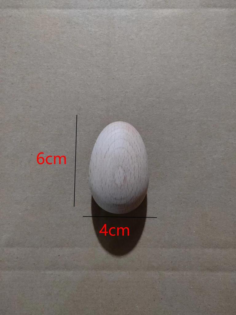 Beech Wood Simulation Egg for DIY Painting - Children's Hand-Painted Craft