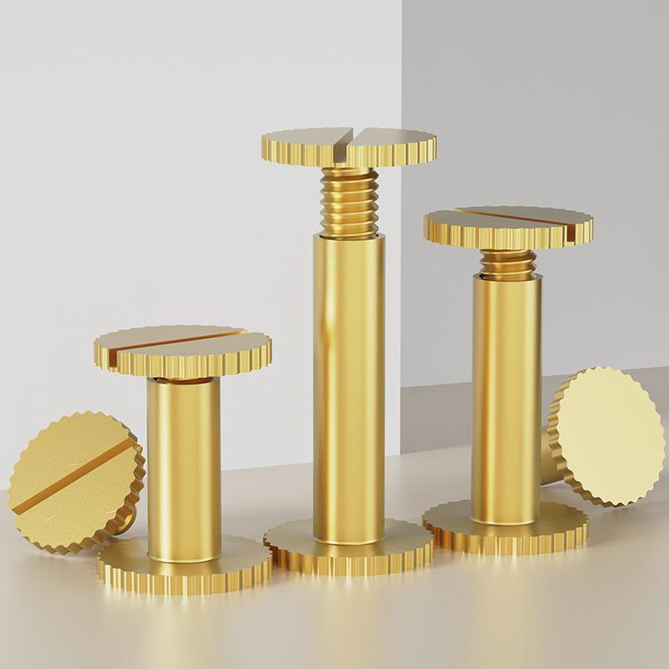 M4/M5 Brass Copper Rivets & Slotted Flat Head Screws with Lock Nut