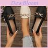 Stylish Women's Loafers With Metal Accents Soft Pu Material Comfortable Flat Design