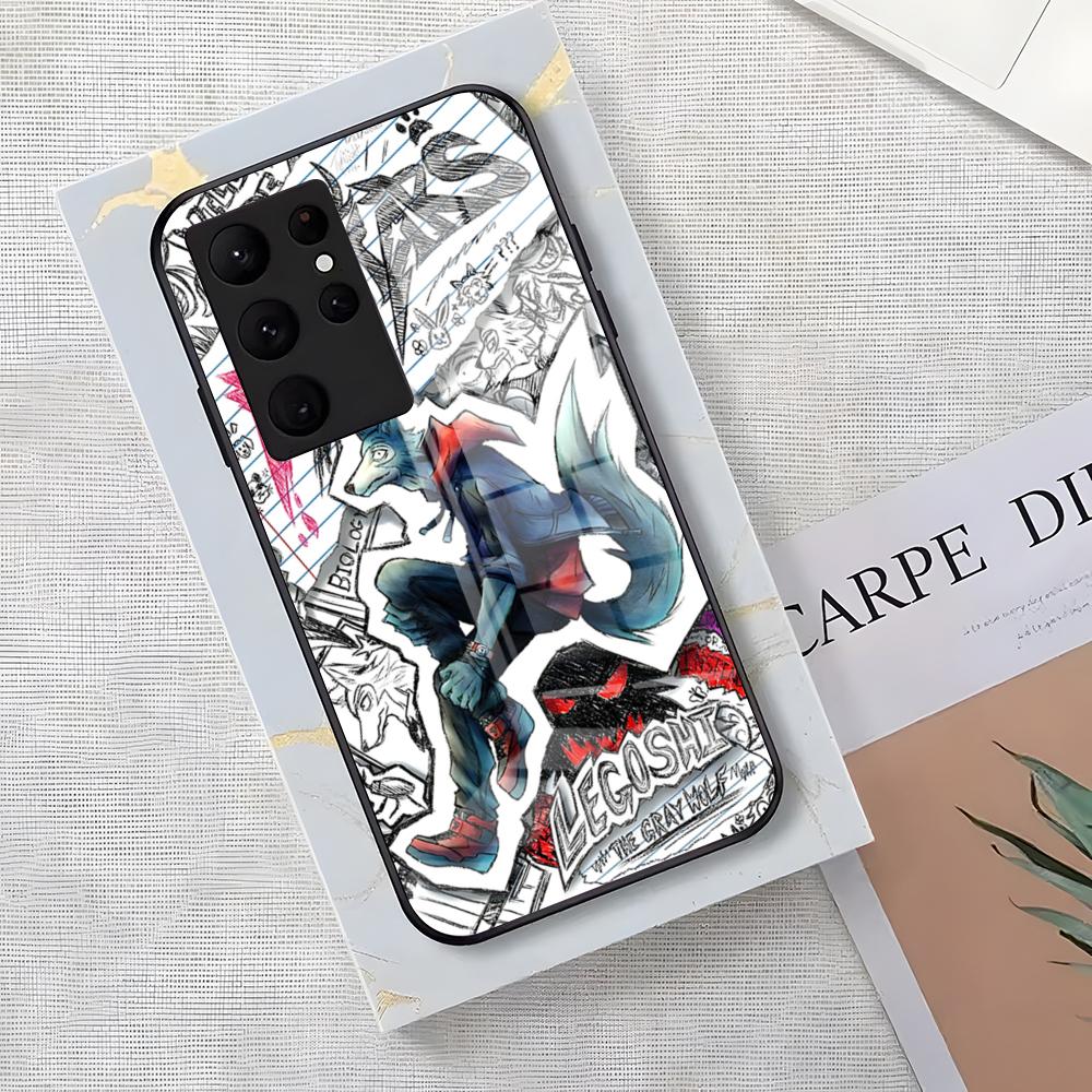 Anime BEASTARS Handyhülle Für Samsung S26 S25 Edge Ultra S23 S22 S21 S20 Plus S24 Fe Glas Hülle