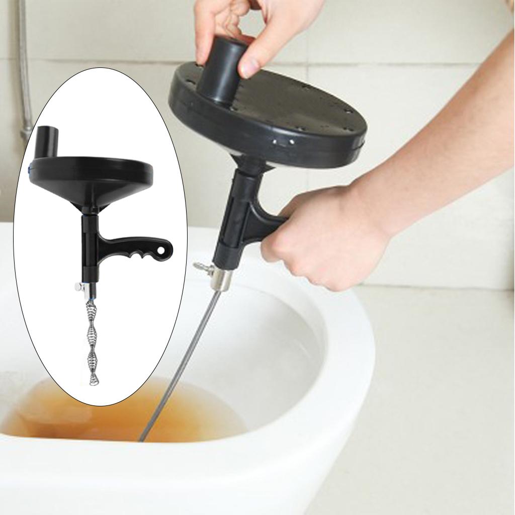 Plumbing Clog Remover Dredger Drain Augers Hook Steel Dredging Sink Cable Kitchen Sewers , Black 5M
