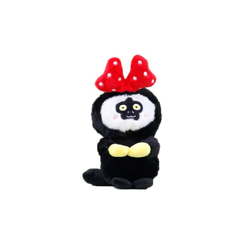 Adorable Plush Monkey Keychain Red And Pink Cute Stuffed Animal Doll For Bags And Accessories