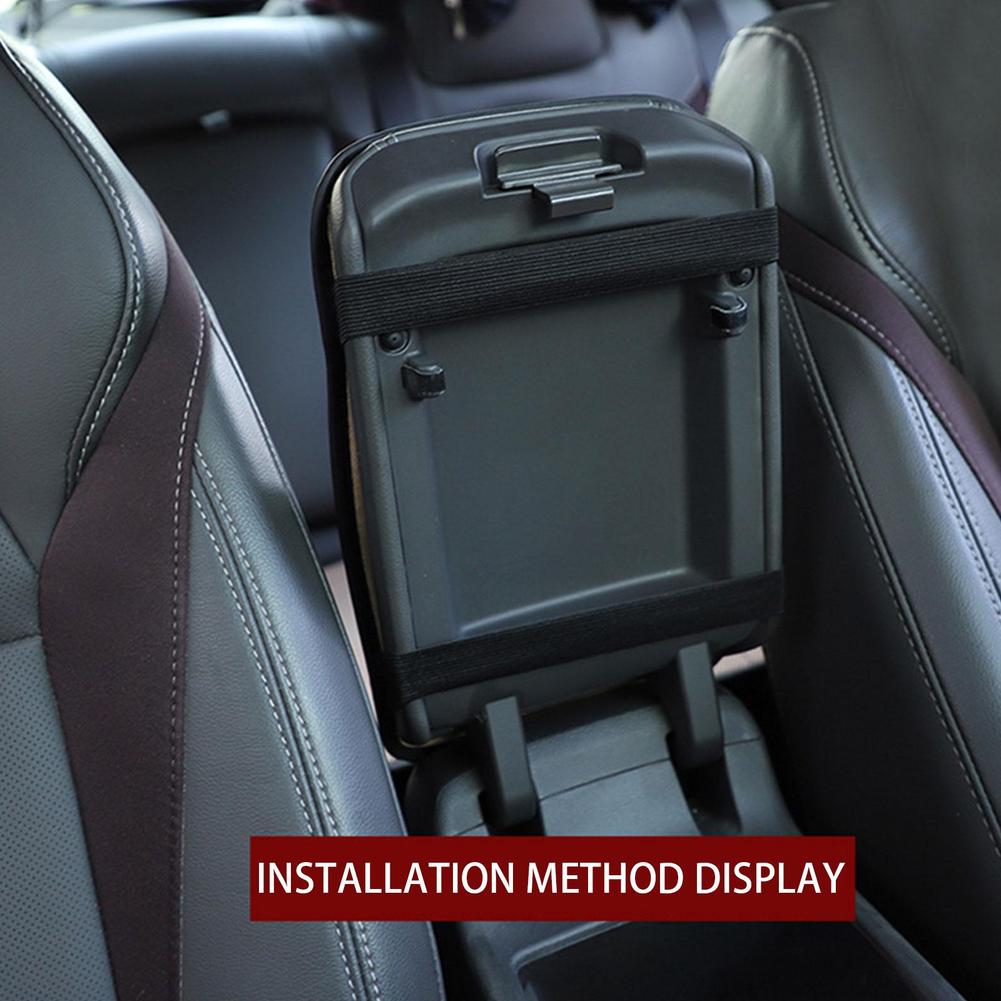 Auto Armstöd Kuddfodral Läder Mittkonsol Box Interiör Universell Bilstöd Arm Mjuk Tillbehör Vaddering Bil Skydd I7L3
