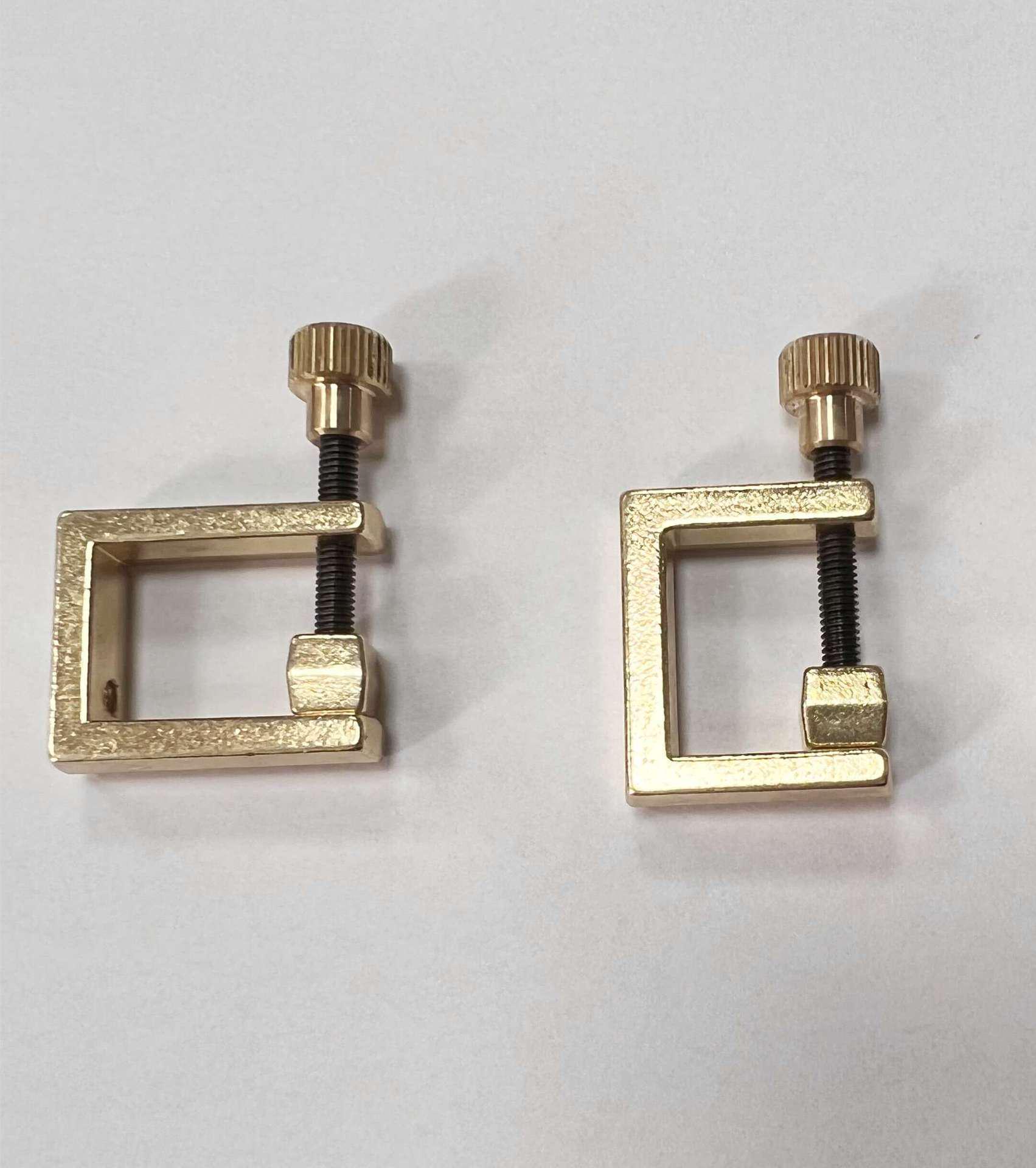 

Violin Craft Tools: 2 Copper Square Rib Clamps Model B Square