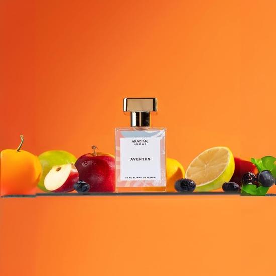 Arabian Aroma Aventus Unisex-Parfüm | Langanhaltender Duft für Männer und Frauen | Fruchtige, süße, ledrige, moschusartige und zitronige Noten