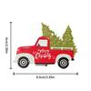 Christmas Wooden Santa Claus Car Pendant Decoration
