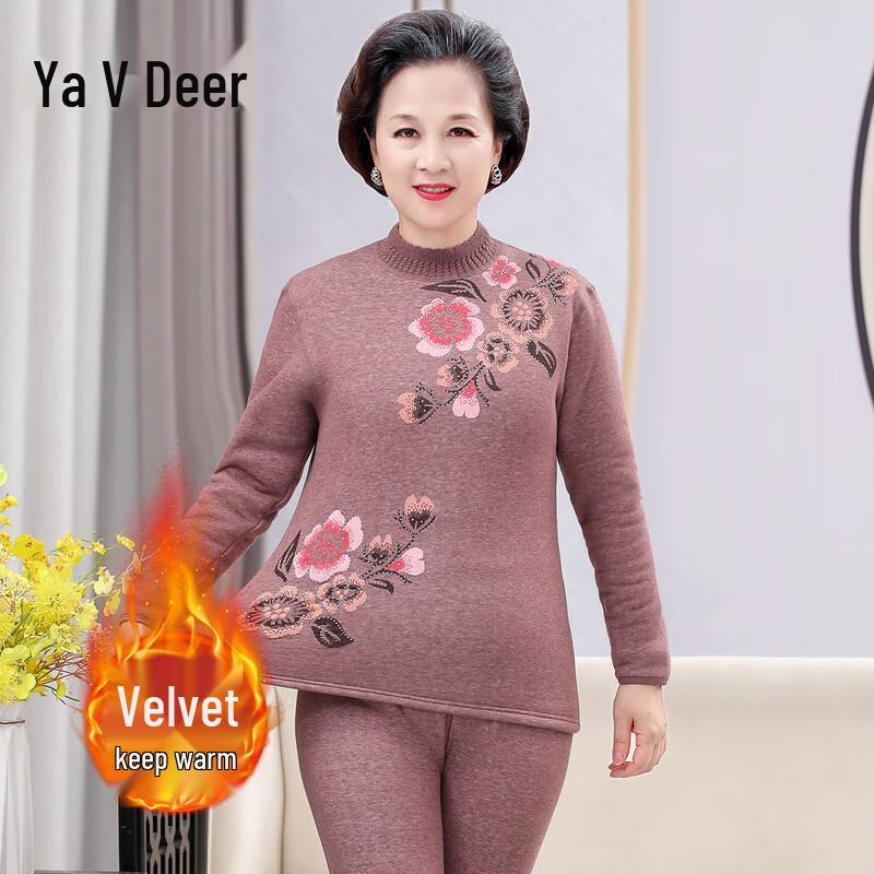 

Женский утолщенный термокомплект Yalu для пожилых 4XL