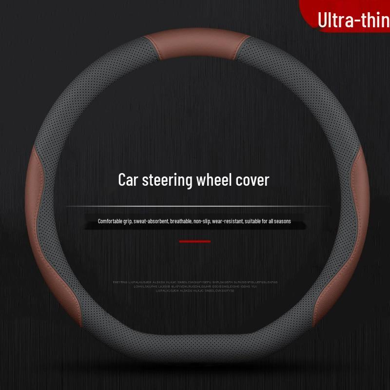 BYD Xia DMI Steering Wheel Cover: Nappa Leather, All-Season, Non-Slip. Default