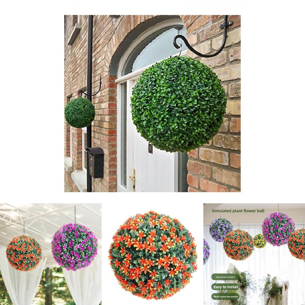 Künstliche grüne Pflanze Hängende Blumenkugel aus Kunststoffmaterial für Heimdekoration und Veranstaltungsnutzung