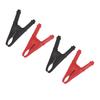 4Pcs Crocodile Clamps Good Conductivity Low Resistance Nickel Plated Crocodile Clips for Car School