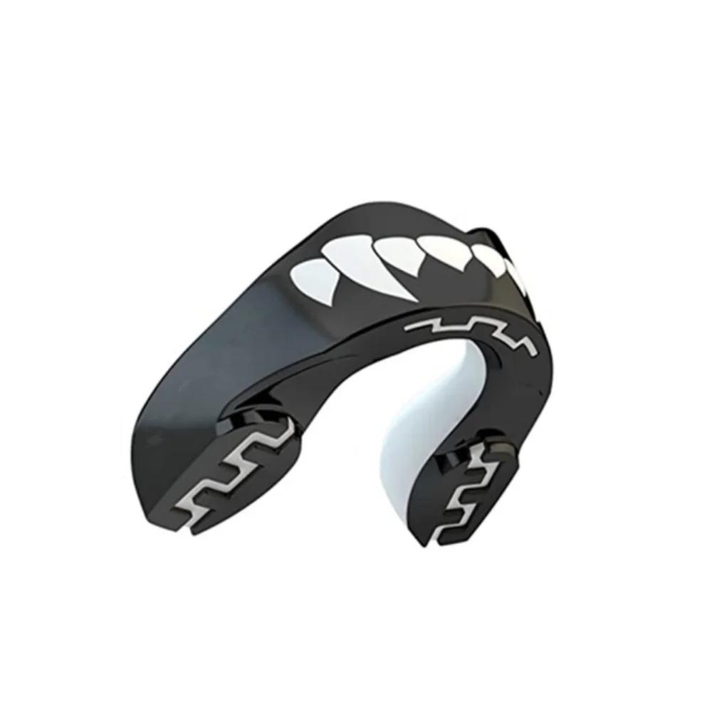 1pc 3D Teeth Pattern Boxing Mouth Guard Perfect Fit Adults with Case Mouth Guard Suitable For Sanda Boxing and All Ball Sports 3