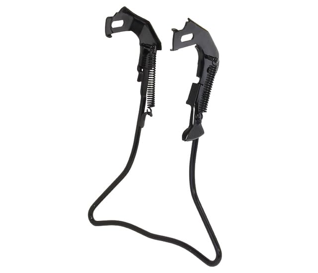 SHOWA INDUSTRIES 20 ED Double Kick Stand for External Gear Shifters Thick and Sturdy Double Kick Cation Black W-2 - Stand, 20-inch,