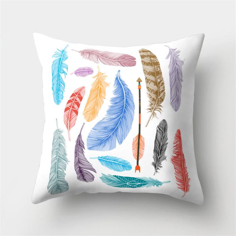 Feather Dream Catcher Husă de pernă boemă Acasă Sufragerie Canapea Decorare mașină Husă de pernă lombară