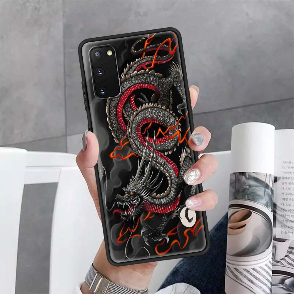 Soft Phone Case For Samsung Galaxy Note 20 Ultra 10 Lite S10 Plus S20 FE 5G 9 8 Back Cover S21 Funda Japanese Style Art Japan