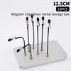 10/12 Stück Dritte Hand mit starker Magnetbasis, flexible Arme, Leiterplattenhalter für Elektronikreparatur - Krokodilklemme Schweißwerkzeug