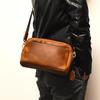 Crazy Horse Leather Shoulder Bag Messenger Clutch Retro Men Women Wallet Multifunctional Storage Side Small