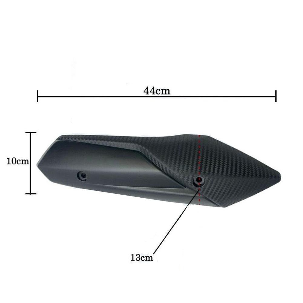 Carbon Fiber Shield Carbon Fiber Black Exhaust Pipe Shield Prevents Object Melting Protects Muffler From Dirt Bike Maintenance