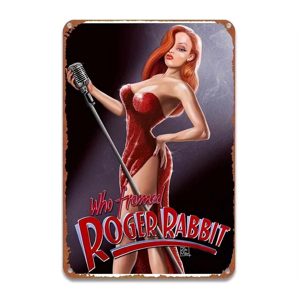 Vintage Girl Metal Sign Poster Retro Wall Art Home Decor Bar Club Man Cave Decoration 20x30cm