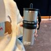Mit Hebe-Seil Strohhalm Vakuumbecher 710ML Becher Portbale Thermische Wasserflasche Zuhause