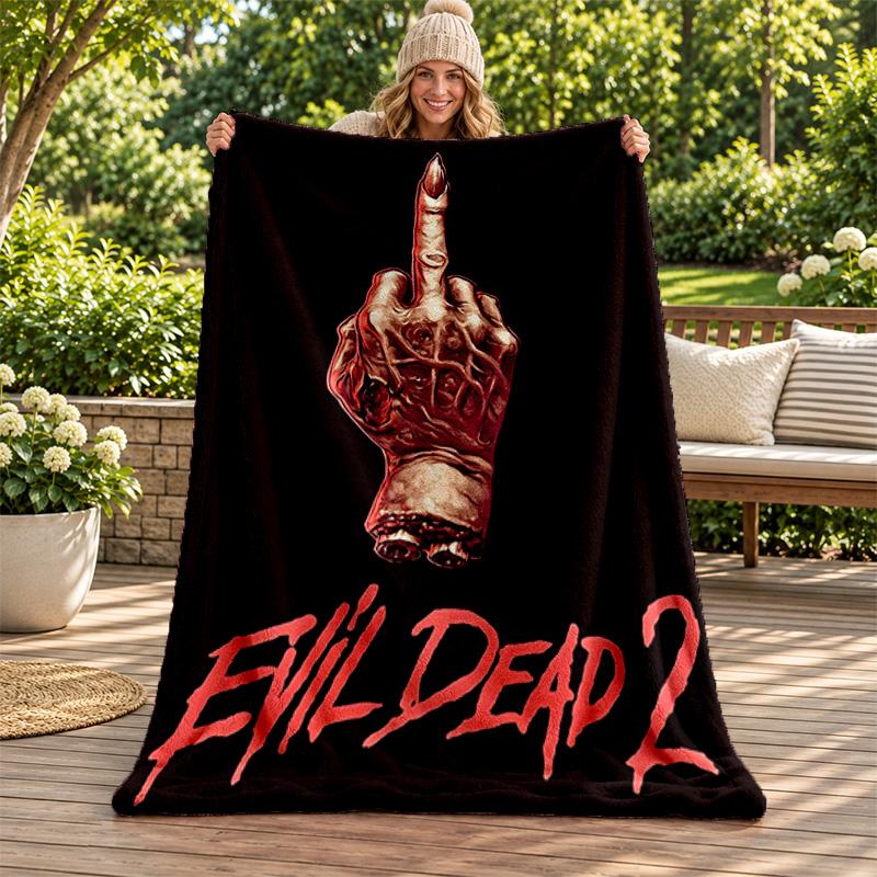Evil dead blanket Flannel Blanket Soft Cozy Plush Throw for Sofa Bed Lightweight Home Decoration Gifts for Christmas various holidays