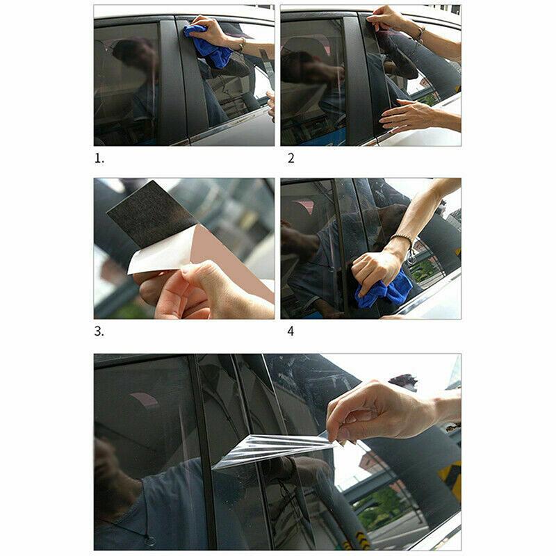 16Pcs Gloss Paino Black Pillar Post Fit For Toyota Corolla 2019 2020 20212022 Door Side Window Decal Cover Sticker Set