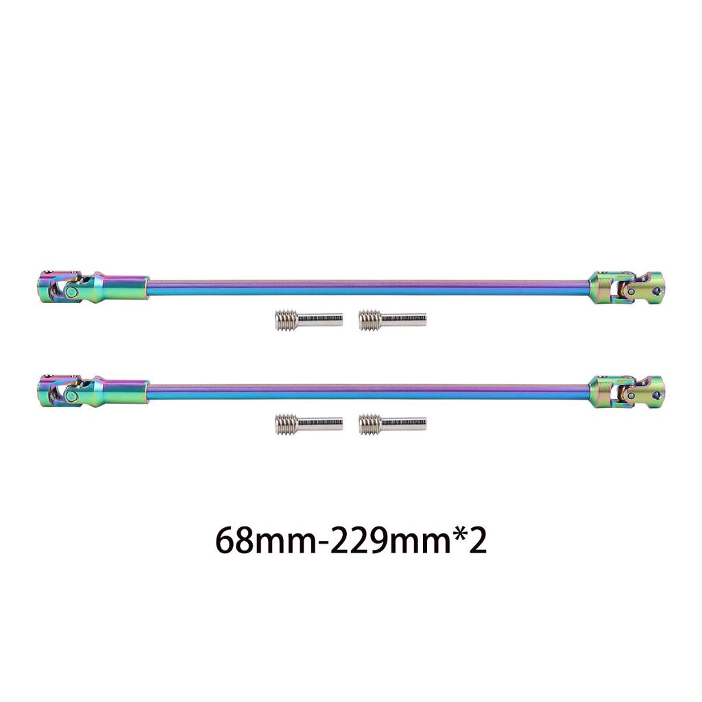 68-229mm Steel Cut Length Universal Joint Drive Shaft for 1/10 RC Crawler LCG Rigs Sportys Scalers Capra SCX10 PRO Chassis DIY