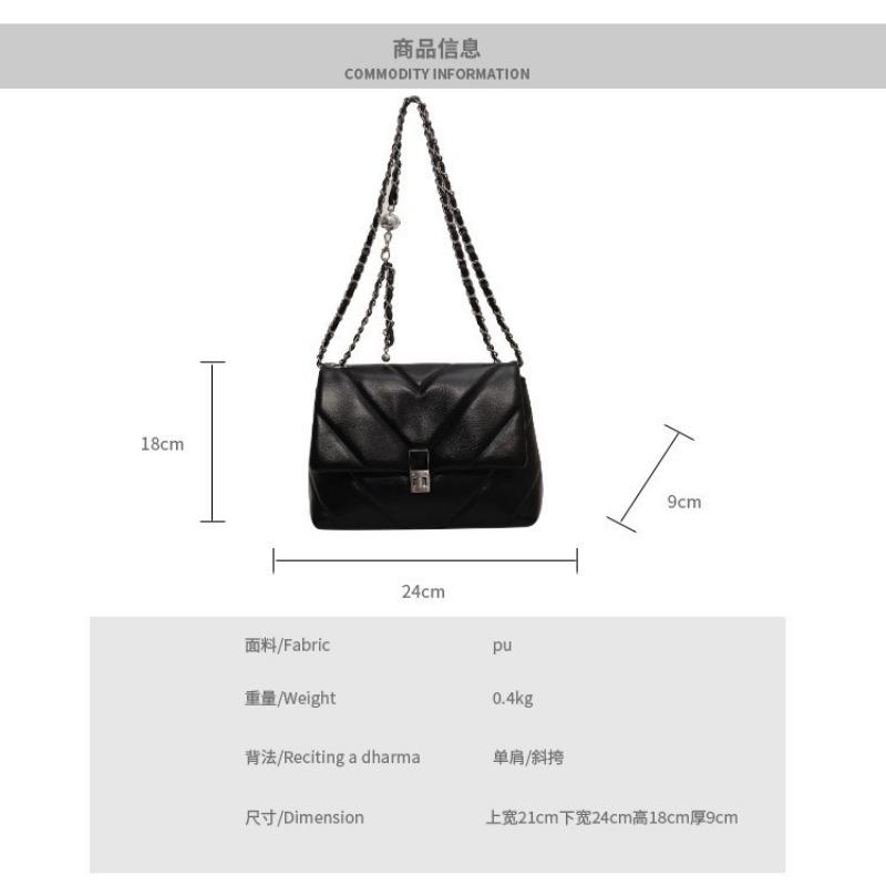 Embroidery thread chain bag women's spring and summer new niche design large capacity shoulder messenger bag versatile small square bag