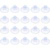 Outus 20 Count Clear Plastic Suction Cup Without Hooks