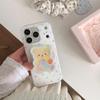 Colorful Polka Dot Bear Stand Case for iPhone 15/14/16 17ProMax
