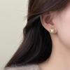 Elegant French Court Style Pearl Stud Earrings - Chic, Sophisticated, and Versatile Jewelry