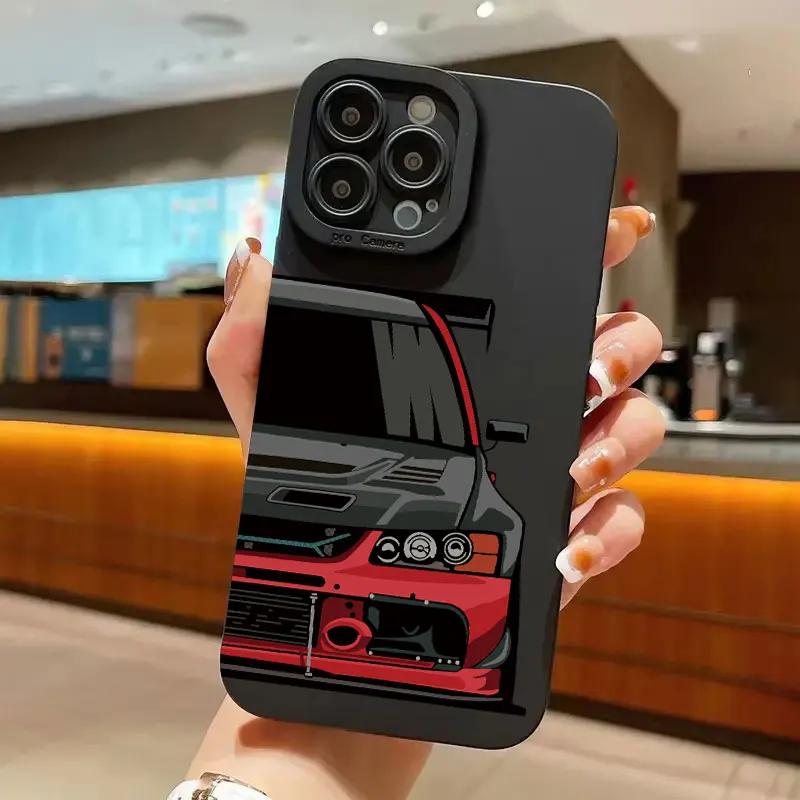 Personalized Fashion Car Pattern Phone Case For IPhone 11 12 13 14 15 16 Pro Max Mini X XS XR Max 7 8 Plus SE Soft SiliconeCover
