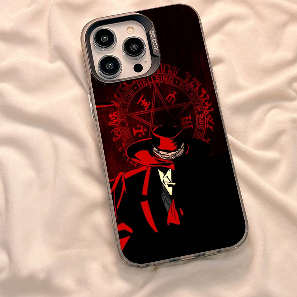 H-Hellsing Anime Coole Handyhülle Für iPhone 17 Air 16 15 14 13 12 11 Pro Max Farbe Hartschalen-Cover