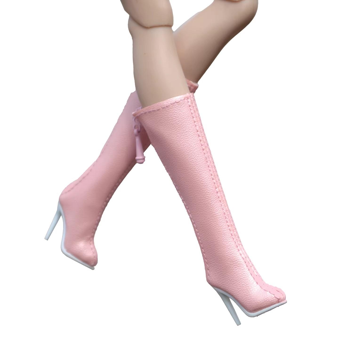

Supermodel 1/6 Doll Shoes Fashion Pink Boots For Xianxian Body 30Cm Fr2 Fr6.0 Nu.Fac Bjd Doll Shoes Doll Accessories Kids Toy For 30cm Doll