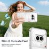 KEYSION Four-Corners Shockproof Transparent Case for Nothing Phone 2A Plus Soft TPU+PC Clear Phone Cover for Nothing Phone 2A