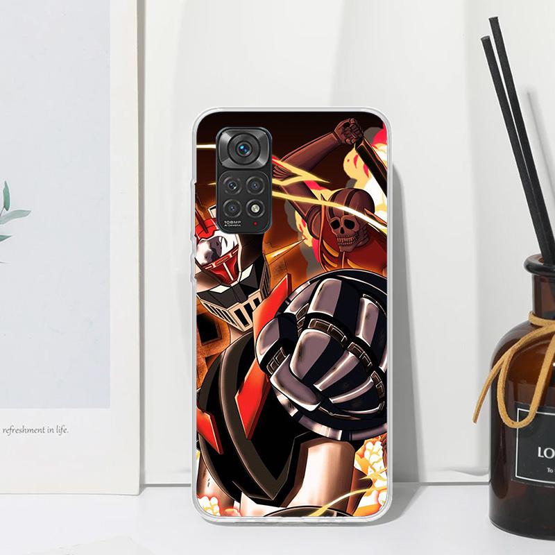 M-Mazinger Z Anime Phone Case For Xiaomi Redmi Note 13 14 12S 11S 10S 12 11E 10 Pro Plus 11T 9S 9 8T 8 7 Art Fundas Back Cover