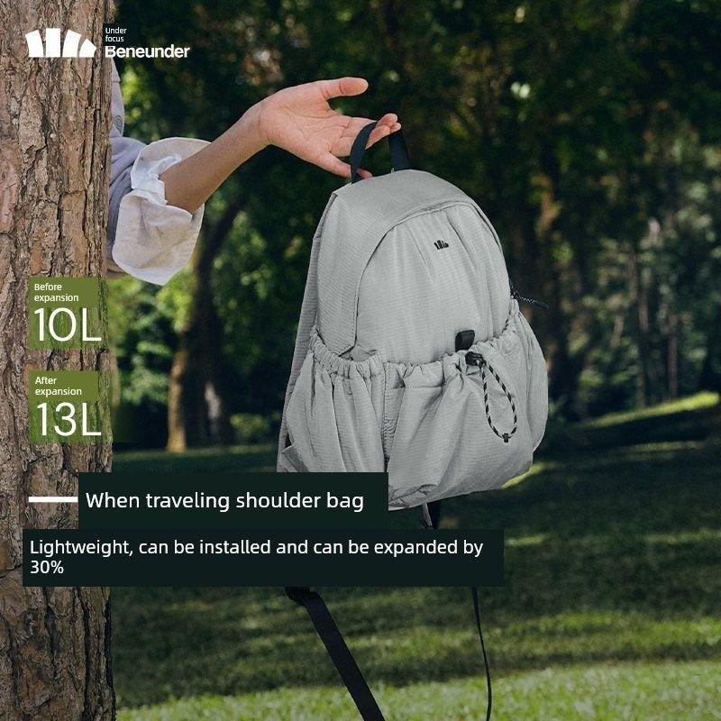 

Banana Backpack Female Lc183 Travel Lightweight Work Waterproof Work Clothing Sports Bag Hiking Small Backpack School Bag Silt Grey [Flagship]]