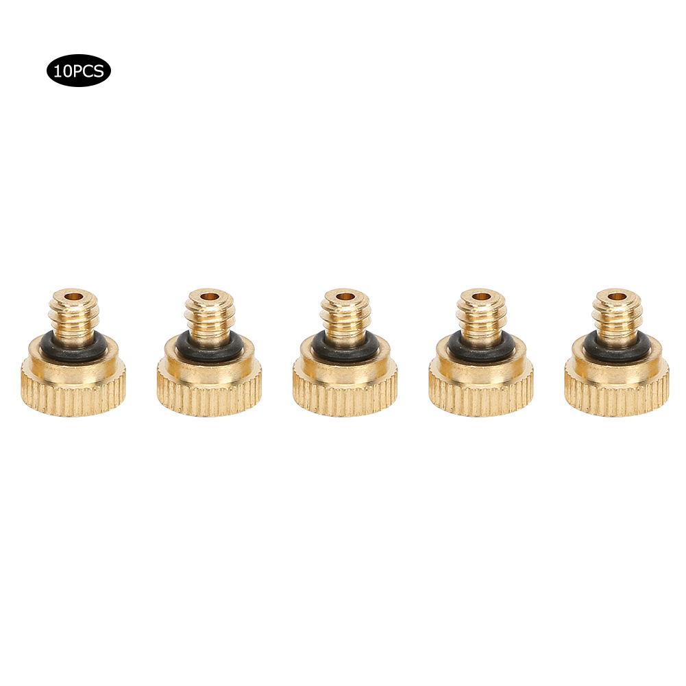 10pcs Tap Water Low Pressure Atomizing Sprayer Nozzle Brass Water Misting Sprinkle 0.5mm