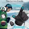 Winter Fleece Cycling Gloves with Zipper Touch Screen Compatible Anti-slip Warm Outdoor Sports Gloves for Cycling