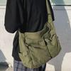 Large Capacity Teenager Messenger Bag Canvas Crossbody Bag Casual Vintage Shoulder Bags  Students