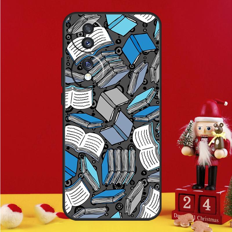 Read Books Illustration Case For Honor Magic 7 6 8 Pro Honor Win X9a X9b X9c X9d X8c X8b 50 70 90 200 400 Lite Cover