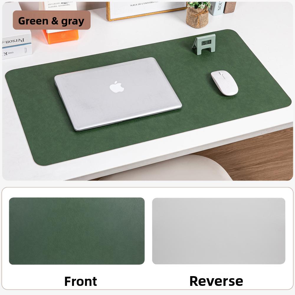 Retro Cowhide Textured Desk Mat, Double-sided, Stain-resistant, Extra-large Mouse Pad, Office Computer Mat, Writing Mat, Desk Mat