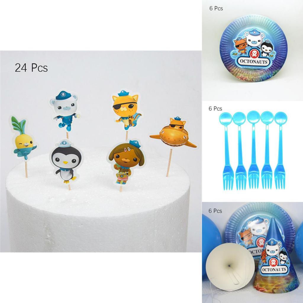 Colorful Octonauts Kids Birthday Party Supplies Set For A Joyful Celebration