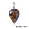 Natural Semi-Precious Gemstone Water Tears Drop Shape Pendant Healing Drop Pendant Charm Stone Necklace Pendant Jewelry